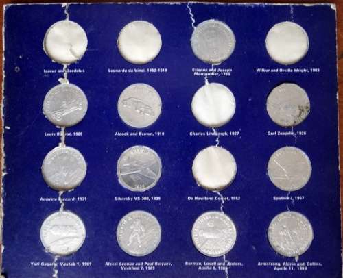 1980 Shell Moon Token Set 11 Tokens