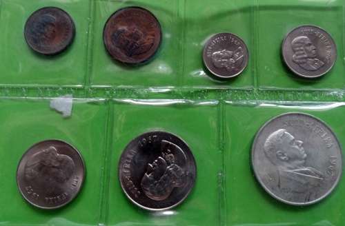 1967 Suid Afrika Unc Set With Silver R1