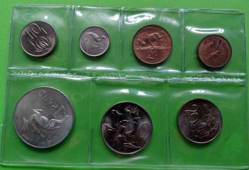 1968 Suid Afrika Unc Set With Silver R1