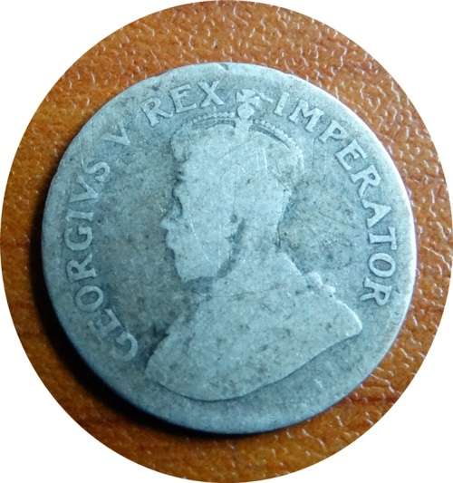 1925 South African Tickey Three Pence