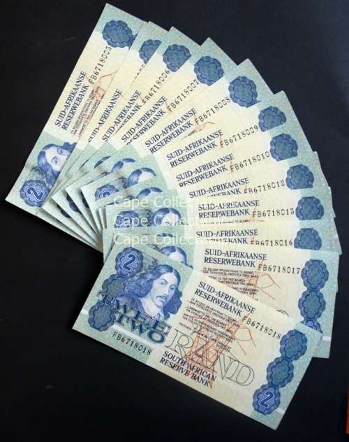 13 GPC de Kock Sequential Banknotes. few Missing