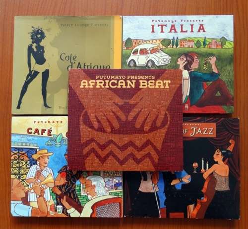 Cafe Cubano and African Beat Italian and Jazz CD's