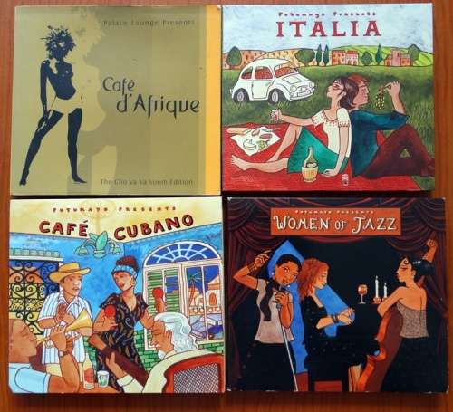 Cafe Cubano and African Beat Italian and Jazz CD's