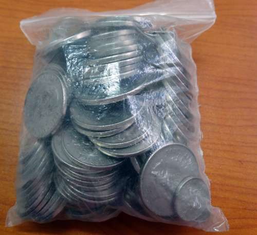 1 Kilogram of pure Nickle South African decimal coins.  3 available
