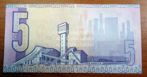 1990 C Stals 1st  issue Five Rand Notes E/A