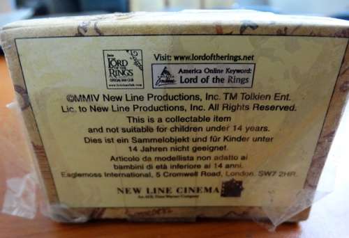 Eaglemoss Lord of the Rings Figurines in Box. Box very bad