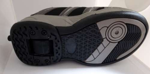 2 in 1 Wheelie Shoes Color Grey/Black. Fits 5 -7 year old Size 13