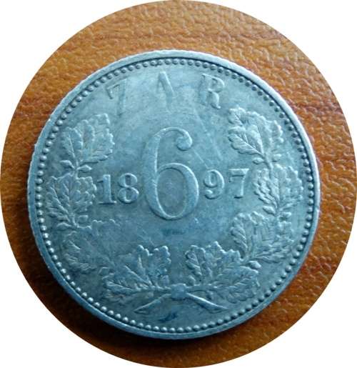 1897 ZAR Sixpence