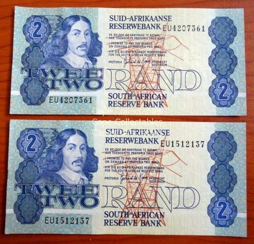 1983 Gerhard de Kock 4th Issue  Banknotes A/E