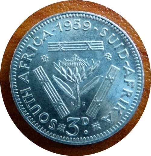 1959 South African Tickey Mintage:  2 553 309