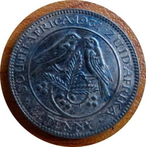 1931 Z South African Quarter Penny