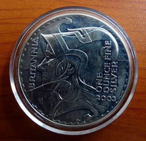2003 Britannia Silver One Ounce Coin.