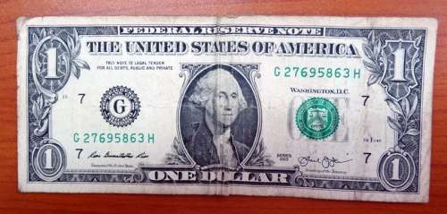 2003 USA One Dollar Banknote