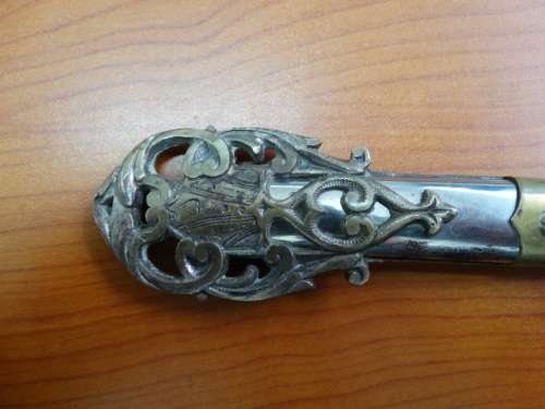 1890-1920 ANTIQUE KNIGHTS TEMPLAR MASONIC CEREMONIAL SWORD WITH SCABBARD