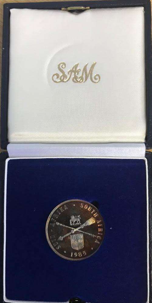 1985 Parliament South African Silver Proof One Rand