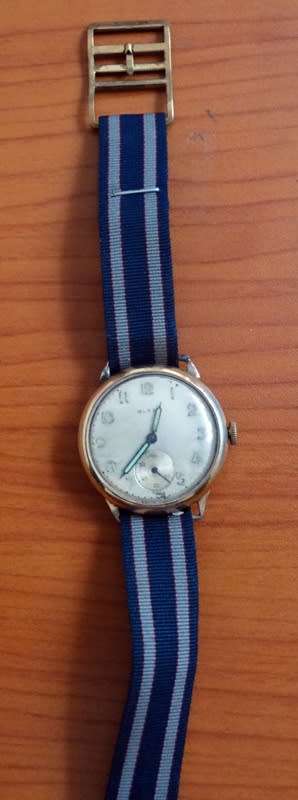 Buren Automatic Watch With 9ct gold Strap Guides. Spares or restoration