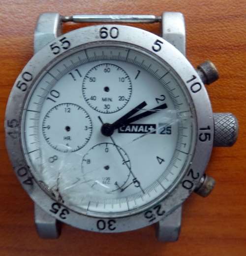Canal+ Date Mens Watch for restoration or Parts