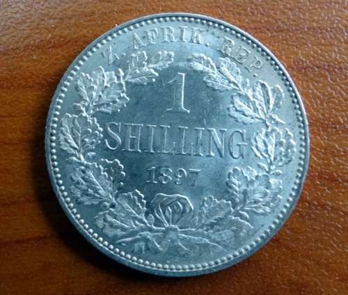 Unc 1897 ZAR One Shilling