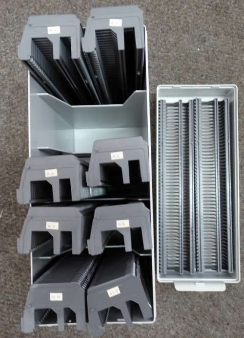 Case with 10 Trays for you're Mylar cardboard storage type coins. Postnet only Shipping R200