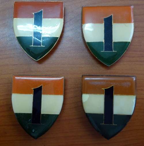 1 Battalion Transkei Defense Force shoulder flash .All pins intact. Bid per badge.