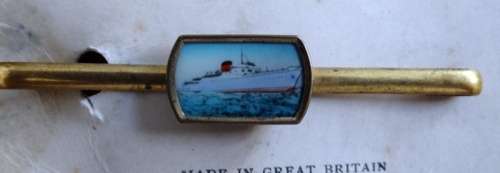 Cufflink and tie pin of Union Castle