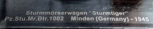 Sturmmorserwagen Sturmtiger  tank Germany 1945