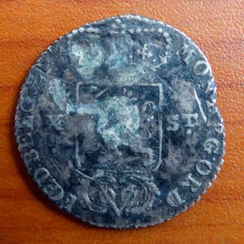 1731 VOC 10 Stuiwer Netherland Silver coin