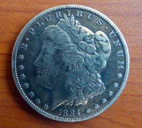 1884 USA Morgan Dollar Silver