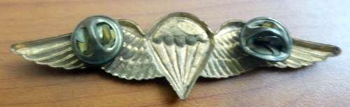 SADF Airforce badge. Pins intact