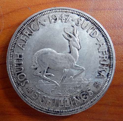1947 South African Crown 5 Shielling