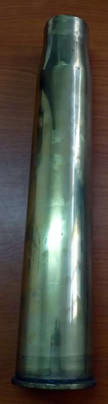 1943 ORIGINAL WWII 60MM BRASS ARTILLERY SHELL MK3 BE60