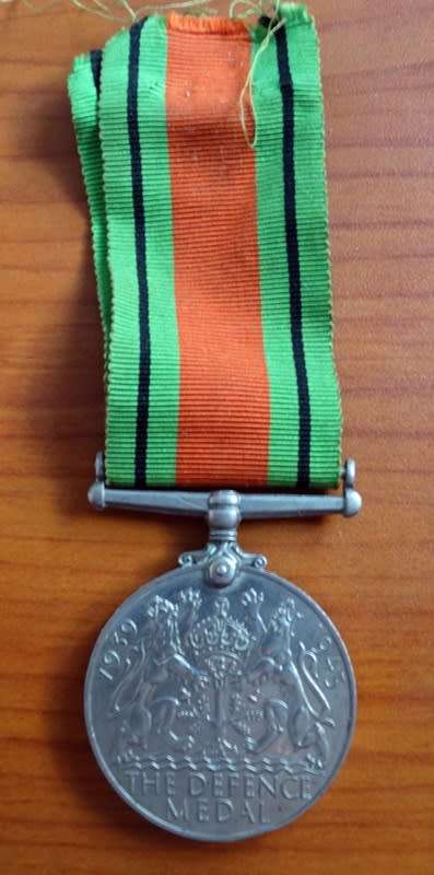 WW2 British Issued The Defense Medal
