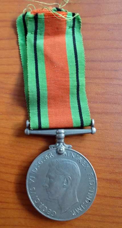 WW2 British Issued The Defense Medal