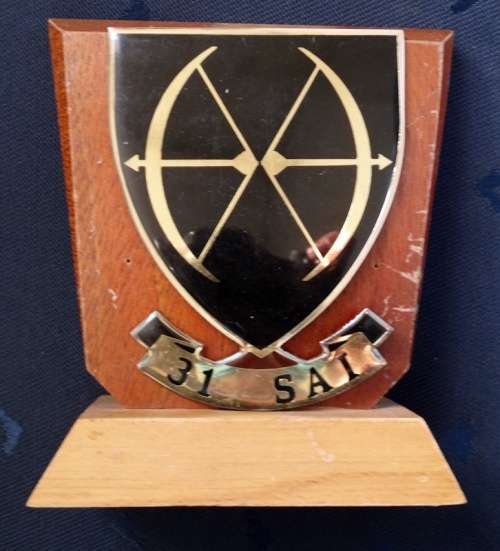 31 SAI Battalion Plaque