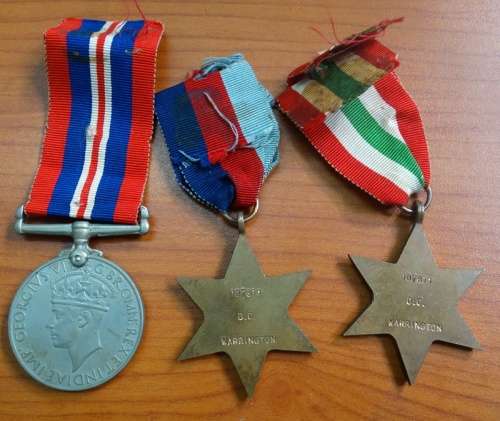 WW2 Medal group to DG Warrington