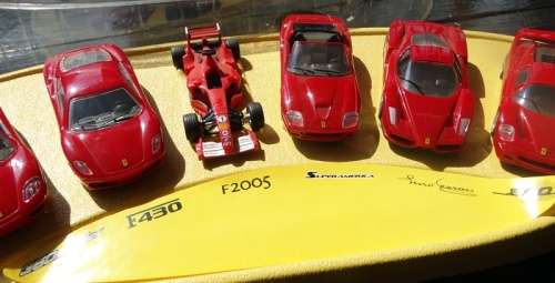 Shell V Power Collection of Ferrari Die cast cars