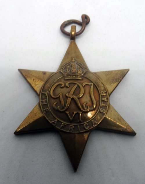 WW2  African Star To E Hans