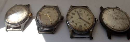 Lot Of Winding Men's Watches. Some work. Spares or restoration