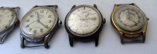 Lot Of Winding Men's Watches. Some work. Spares or restoration