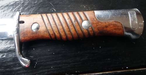 Rare German 1899 M1 Quill Wilhelm Erfurt Saw back Bayonet 52 cm blade