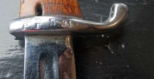 Rare German 1899 M1 Quill Wilhelm Erfurt Saw back Bayonet 52 cm blade