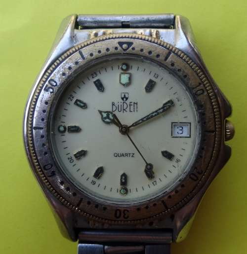 Buren Men's Wrist Watch Works