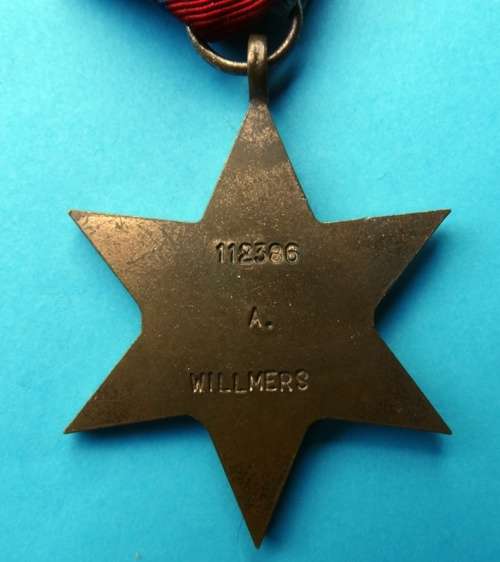 African Star WW2 Medal to A Willmers