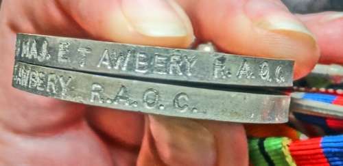 WW2 Medals To Major ET AWBery RAOC