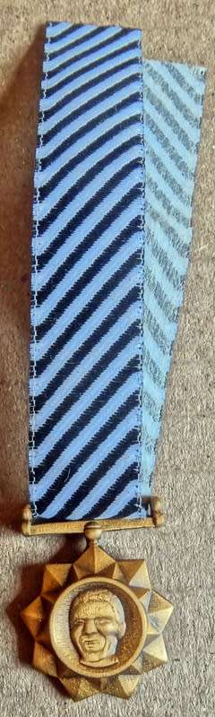 SANDF Nelson Mandela Miniature Bronze Medal