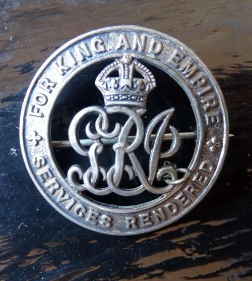 Sterling Silver Services Rendered Medallion