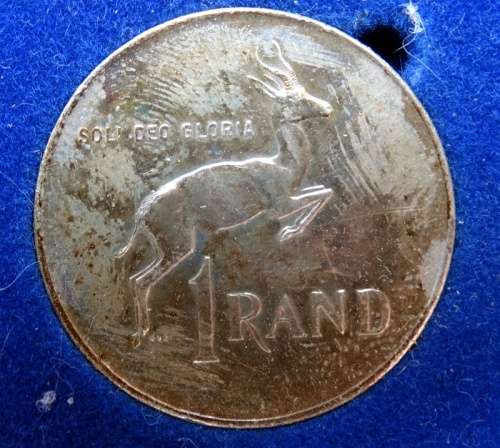 Alternative Language 1966 English South African Silver R1 . Mintage 0 (Rare Proof)