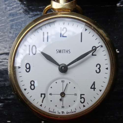 1960 Brand New Smith Pocket watch. Gold Plated. Works 100%