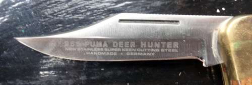 Puma Deer Hunter 965. Brand new  Pocket Knife Main Blade 9cm