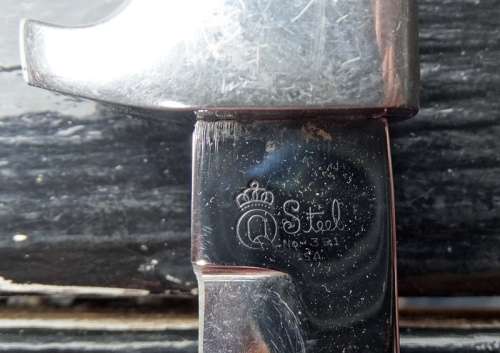 Queen steel  Brand new Stag Boot Knife Main Blade 11cm With Puma Leather Sheath